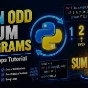Python Even Odd Program Sum Of Natural Numbers 2