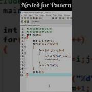 Nested For Pattern In C Programming 1 2 3 4 Pattern Coding Programming Shorts