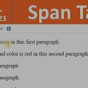 HTML Tutorial 23 Span Tag In HTML To Group Inline Elements