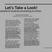 Annotating Text