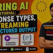 Spring AI Tutorial Response Types Streaming Structured Output