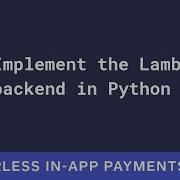 Sandbox Sessions Implement The Lambda Backend In Python