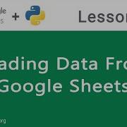 Google Sheets API In Python Reading Data From Google Sheets