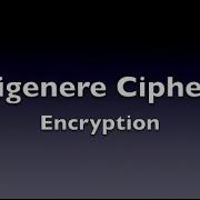 Vigenere Cipher Encryption