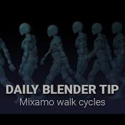 Daily Blender Secrets Mixamo Walk Cycle And How To Create An Action From Keyframes