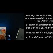 MCR3U Exponential Growth Of Population Word Problem Grade 11 Functions
