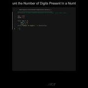 Count The Number Of Digits Present In A Number In Python Python Examples Python Coding Tutorial
