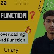 Part 4 Unary Operator Operator Overloading In C Using Friend Function Friend Function In C