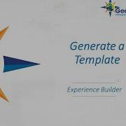 Создайте шаблон в Experience Builder