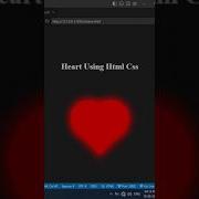 Make Heart Using Html Css Youtubeshorts