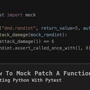 How To Mock Patch A Function Testing Python With Pytest