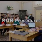 Model United Nations Flow Of Debate Training Video