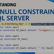 14 Not Null Constraint In Sql Server