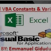 Excel VBA Constants Variables Explained
