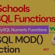 MySQL Functions MySQL Numeric Functions MySQL MOD Function 57 141 W3Schools SQL Functions