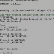 Microsoft Visual C 6 0 Mouse Events Message Handler
