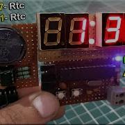 12hr 7 Segment Digital RTC Clock With Am Pm Indicator Using Atmega8A DIY DS1307 DS3231 RTC
