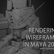 Rendering Wireframes In Maya 2025