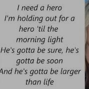 Glee Holding Out For A Hero Lyrics