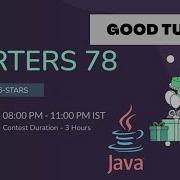 Good Turn Java Code Chef Solutions Starters 78 LWC