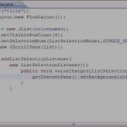 Java Programming Tutorial 71 JList Program