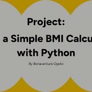Tutorial Build A Simple BMI Calculator With Python