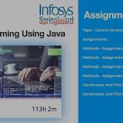 Infosys Springboard Lex Assignments Answers OOP Methods And Constructors Programming Using Java