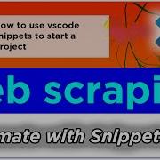 Python Snippets In VSCode How To Semi Automate Writing Scrapy Spiders