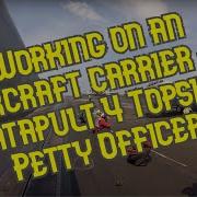 Working In The Danger Zone Aircraft Carrier Catapult 4 Topside Petty Officer
