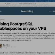 Using PostgreSQL Tablespaces To Boost Performance Dan Milne