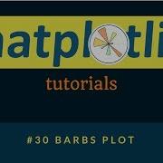 Matplotlib Plotting Tutorials 030 Barb Plot