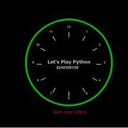 Clock Using Python Program By SciFi Axis