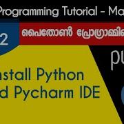 Installation Of Python Pycharm IDE Python Programming Tutorial Malayalam Part 2 0f 22