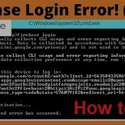 How To Fix Google Firebase Login Error An Unexpected Error Has Occurred Prog Bits