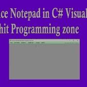 Notepad In C Visual Studio