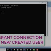 HOW TO CREATE A NEW USER IN SQL COMMAND LINE 2018