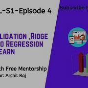 ML S1E4 Cross Validation Ridge And Lasso Regression With Sklearn TechTable