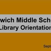 Library Orientation Middle School