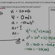 Free Fall Physics Example Problem