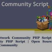 Standard Open Source Social Network Community PHP Script Social Community PHP Script