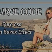 Pure Css Kenburns Effect Source Code