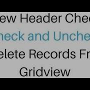 Javascript Select Check Or Uncheck All Records In A Gridview Header