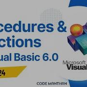 Procedures And Function In Visual Basic 6 0 Function Kya Hai
