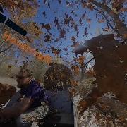 Hovercraft Used As Leaf Blower