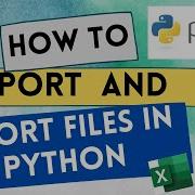 How To Import And Export Data In Python Using Pandas
