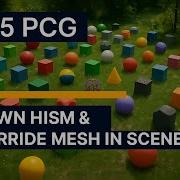 Unreal PCG Tutorial Spawn HISM By Attribute Override Mesh In Scene