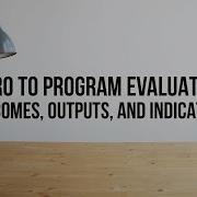 Introduction To Program Evaluation Outcomes Outputs And Indicators