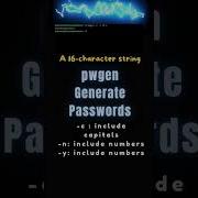 Pwgen Command Generate Passwords From The Command Line Linux Linuxsecurity Linuxcommands Bash
