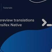 IOS Localization With Transifex Native Preview Translations