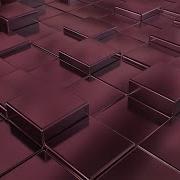 Abstract Reflective Purple Tile Floor Shiny Cube Box Geometric Blocks 4K 60fps Wallpaper Background